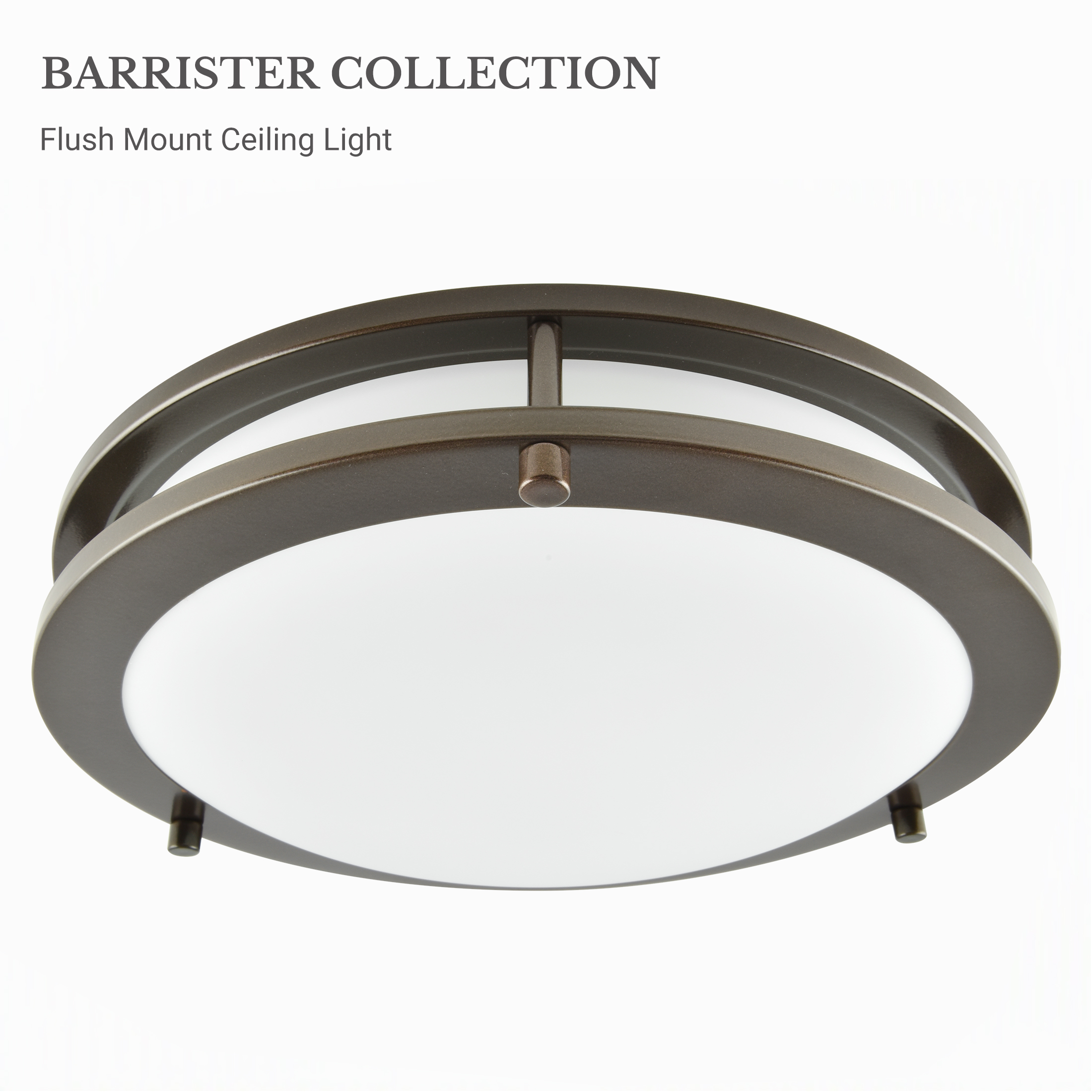 Better Homes & Gardens 12 in Bronze Flush Mount Ceiling Light photo 2