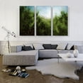 thumbnail image 2 of ARTCANVAS Green Forest Blue Skies Modern Canvas Art Print - Size: 60" x 40" (1.50" Deep) (3-Piece), 2 of 9