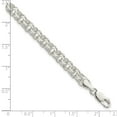 thumbnail image 2 of FJC Finejewelers 925 Sterling Silver Polished Triple Link Charm Bracelet 8 Inches x 6 mm, 2 of 6