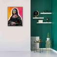 thumbnail image 5 of Epic Graffiti 'Mona Lisa Peaking' by Dean Russo, Canvas Wall Art, 26"x34", 5 of 8