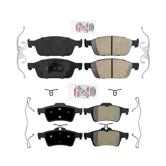 Front and Rear AmeriPRO Disc Brake Pads For Ford Transit Connect 2014-2022