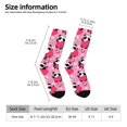 thumbnail image 2 of Logiee Panda Heart Valentine Pink Print Adult Socks for Men & Women,Calf Socks, Ankle Socks,Boots Socks,Breathable Casual Sock,Unisex Crew Socks, 2 of 6