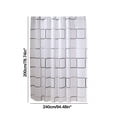 thumbnail image 5 of Vggrvlo Bath New Arrivals Shower Curtain or Liner with 12 Hooks Premium PEVA Waterproof Fabric Bath Curtain for Bathtub 78x'x94", 5 of 6