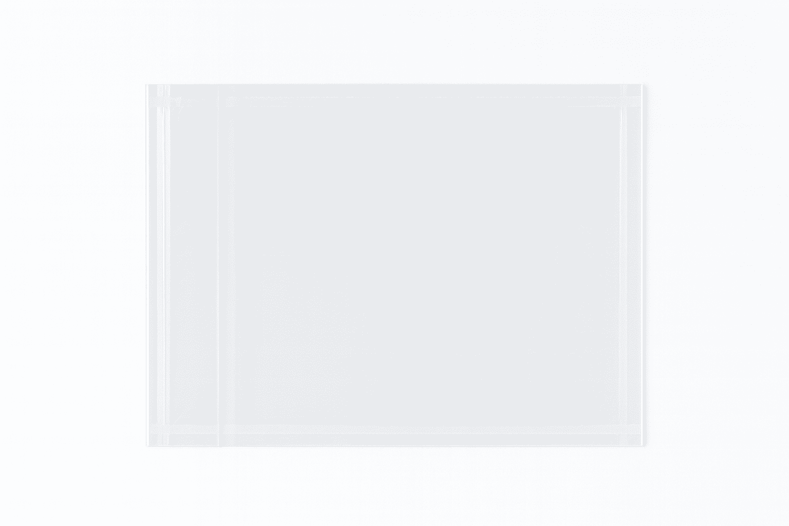 Packing List Enclosed Poly Envelopes, Self-Adhesive, 4.5" X 5.5", No Print - Clear, 500 Count