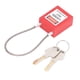thumbnail image 3 of Candado de seguridad con cable de acero inoxidable y 2 llaves., 3 of 14