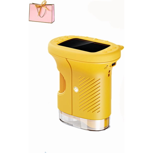 1000x Handheld Microscope, 2026 New Portable Pocket Mini Microscope,Digital Microscopes,Portable Digiscope,4k 2.0" Screen with Slides Kit 200-1000x Zoom,for Photos and Videos,Home School (Yellow)