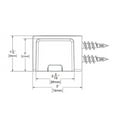 thumbnail image 2 of Speakman Polished Chrome SA-2506 Lura Robe Hook, 2 of 4