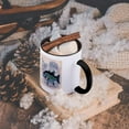 thumbnail image 5 of 3dRose, Vintage Print of A Fish In A Lake With Sailboats, 11oz Two-Tone Black Mug, 5 of 7