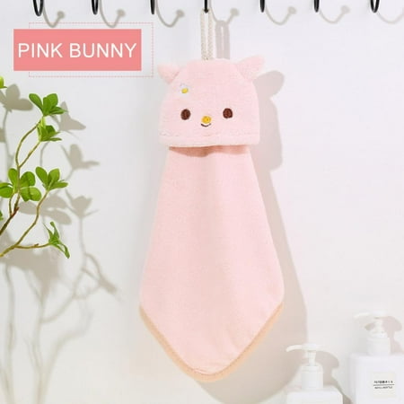 

Promotion Sell!Coral Velvet Towel Children S Cute Cartoon Hand Towel Hanging Absorbent Towel Kitchen Wipe Bathroom Wipe Hand Cloth