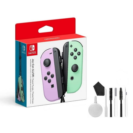 Joy-Con (L)/(R) - Pastel Purple/Pastel Green with BOLT AXTION Bundle