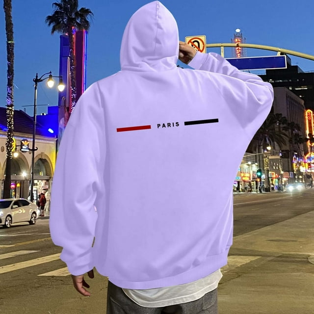 MHFRRA Sudadera con Capucha con Estampado de Letras para Un Uso Diario Cómodo, Ideal para Salidas Informales y Capas Elegantes Rojo