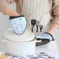 thumbnail image 2 of Cute Goose On A Blue Sky Oven Mitts Heat Resistant - Soft Lining Silicone Mini Oven Mitts with HangingLoop, Kitchen Oven Gloves Heat Resistant 500℉ for Cooking Baking Microwave, 2 of 7