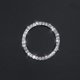 thumbnail image 1 of Etiqueta engomada del emblema del anillo de diamantes de imitación de cristal, botón de inicio, llave de arranque y anillo de perilla (plata 2), 1 of 5