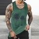 thumbnail image 2 of Camisetas de Tanque de los Hombres Tanque de los Hombres Incolor Gradiente de Impresión Cuello Redondo Correa Delgada Fuga Atrás Regular Casual Deportes Blusas de Tanque, 2 of 5