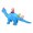 Blue, variant on Vibrant Blue Inflatable Dinosaur Christmas Outdoor Decoration Tall Blow Up Dinosaur Yard Decor with Bright LED Lights for Holiday Party 5.9ft High 10.2ft Long / 1.8m High 3.1m Long