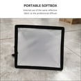 thumbnail image 3 of Raindrops Portable Softbox Fabric Diffuser 15x17cm Foldable Photography Light Cover for Video Lighting with AntiSlip Design Black 2PCS, 3 of 8