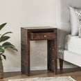 thumbnail image 5 of Traditional Handcrafted End Table with Storage Drawer Wood-Look Mango Wood Living Room Bedroom Compact 18x13x27.25 Inches Sophisticated Design, 5 of 9