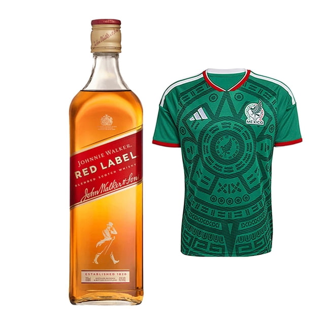 Whisky Johnnie Walker Blend Red Label 700 ml + Jersey Verde Dama XL