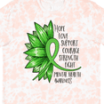 thumbnail image 4 of Inktastic Mental Health Awareness Green Sunflower Ribbon T-Shirt, 4 of 5