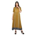 thumbnail image 4 of Moomaya Robe Kurta Imprimée Tenue d'Été Kurti pour Dames Tunique Longue Hauts pour Femmes, 4 of 5