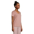 thumbnail image 3 of Lands' End Women's Relaxed Supima Cotton Short Sleeve V-Neck T-Shirt, 3 of 3