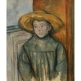 thumbnail image 3 of Paul Cézanne 15x17 Black Modern Framed Museum Art Print Titled - Boy with a Straw Hat (1896), 3 of 5