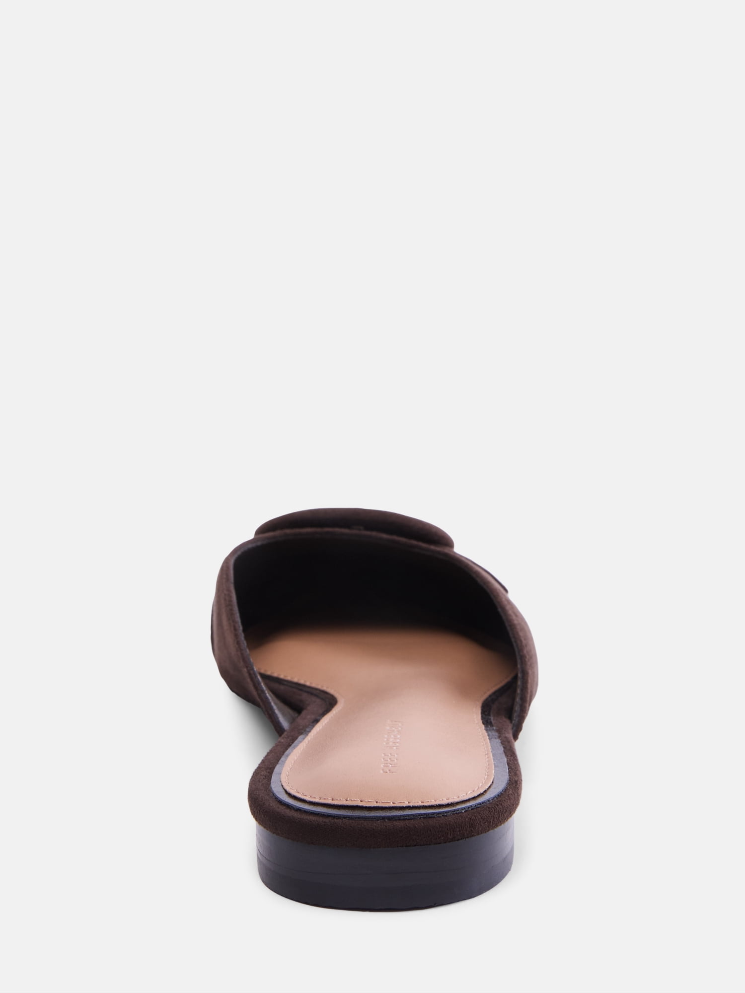 Free Assembly Women's Faux Suede Buckle Mules