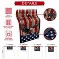 thumbnail image 5 of American Flag Short Table Runner 48 Inches Long, Eagle Blue Red USA Flag Retro Cotton Linen Table Runners Dresser Scarves, Fabric Tabletop Scarf Furniture Cover for Home Dinner Party Decor 13"x48", 5 of 8