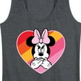 thumbnail image 3 of Mickey & Friends - Oops Minnie Rainbow Heart - Women's Racerback Tank Top, 3 of 5