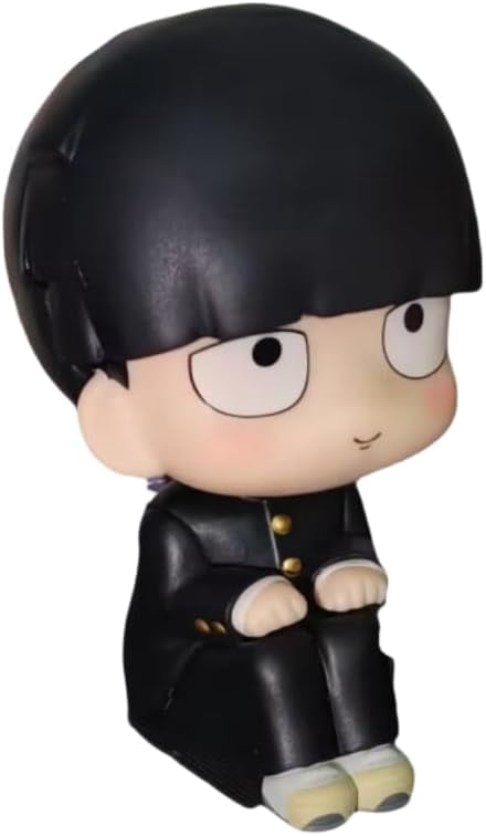 Newly Shigeo Kageyama Figure Spiritual Shintaka Figure Q Version Sitting Action Figures Anime Character Decor Statue Model Ornament Gifts (Shigeo Kageyama)