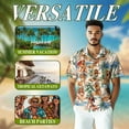 thumbnail image 3 of Netecom Tropical Pinup Girls Hawaiian Shirt for Men Women, Beautiful Sexy Girl Button Down Summer Aloha Beach Shirts, S-5XL, 3 of 6