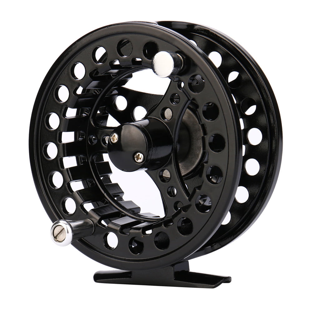 ALUMINUM FLY FISHING REEL 7/8 95MM LEFT OR RIGHT HAND RETREIVE SILVER 