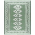 thumbnail image 2 of SAFAVIEH Machine Washable Rug Indoor/Outdoor Bermuda Collection - Bermuda Fredrick Geometric Indoor/Outdoor Area Rug, Green/Ivory, 8' x 10', 2 of 13