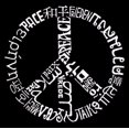 thumbnail image 2 of LA Pop Art Girl's Word Art Long Sleeve - THE WORD PEACE IN 20 LANGUAGES, 2 of 2