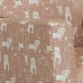 thumbnail image 2 of Benjara Tye 24 Inch Kids Rocking Chair, Soft Pink, White Dog Print, Brown Legs, 2 of 5