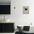 thumbnail image 4 of Black Cat Simple Claw Foot Bathtub Bathroom Painting Wall Plaque Art, 13 x 19, 4 of 5