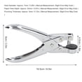 thumbnail image 2 of Suodoka Chromed Metal Single Hole Punch 0.28in Diameter – Effort‑Saving, High Hardness, No Burrs – Ideal for Paper, Cardboard, PVC, ID Cards & Plastic Bags, 2 of 8