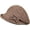 Khaki, variant on Vintage Bownot Bowler Hats for Women Autumn Fashion Tweed Top Hats Slouchy Short Brim Felt Derby Hat(Several Colors)