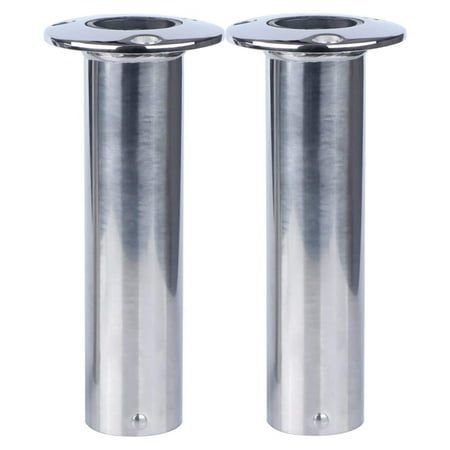 Pair ! Stainless 90 Degree Fishing Rod Holder Flush Mount Casting Flange 316 Steel for Marine Yacht Pair ! Stainless 90 Degree Fishing Rod Holder Flush Mount Casting Flange 316 Steel for Marine Yacht