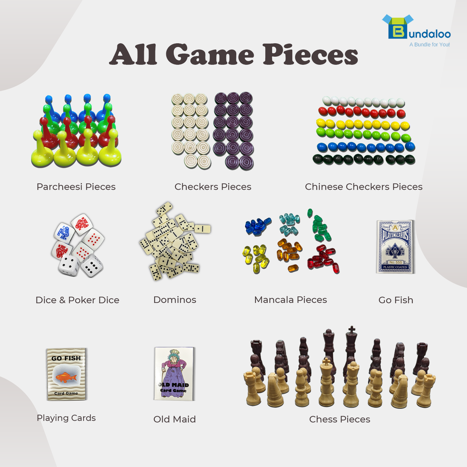 Bundaloo 15-in-1 Classic Wooden Board Game Set – Chess, Checkers, Backgammon, and More – Premium Multi-Game Collection with Built-in Storage