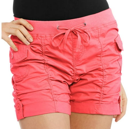 Juniors' Plus Ruched Shorts