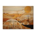 thumbnail image 3 of Designart "modern Canyon Mirage" Modern Print on Natural Pine Wood, 3 of 5