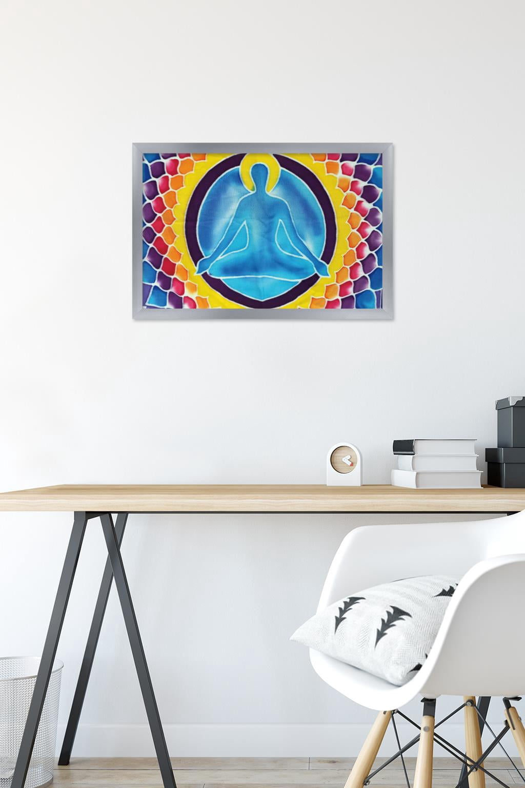 Yoga - Colorful Wall Poster, 14.725" x 22.375", Framed