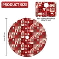 thumbnail image 2 of Christmas Tree Skirt,Red Christmas Patchwork Pattern Christmas Tree Decor with Red Ribbon Ties,Round Shape,Christmas Decorations for Home 36"x36", 2 of 7