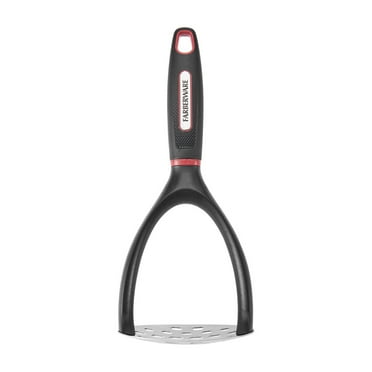 Farberware Soft Grips Stainless Steel Masher in Black