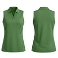 thumbnail image 5 of Golf Shirts for Women Sleeveless V Neck Workout Tank Tops Collared Quick Dry Tennis Running Polo Shirts, XL, 5 of 6