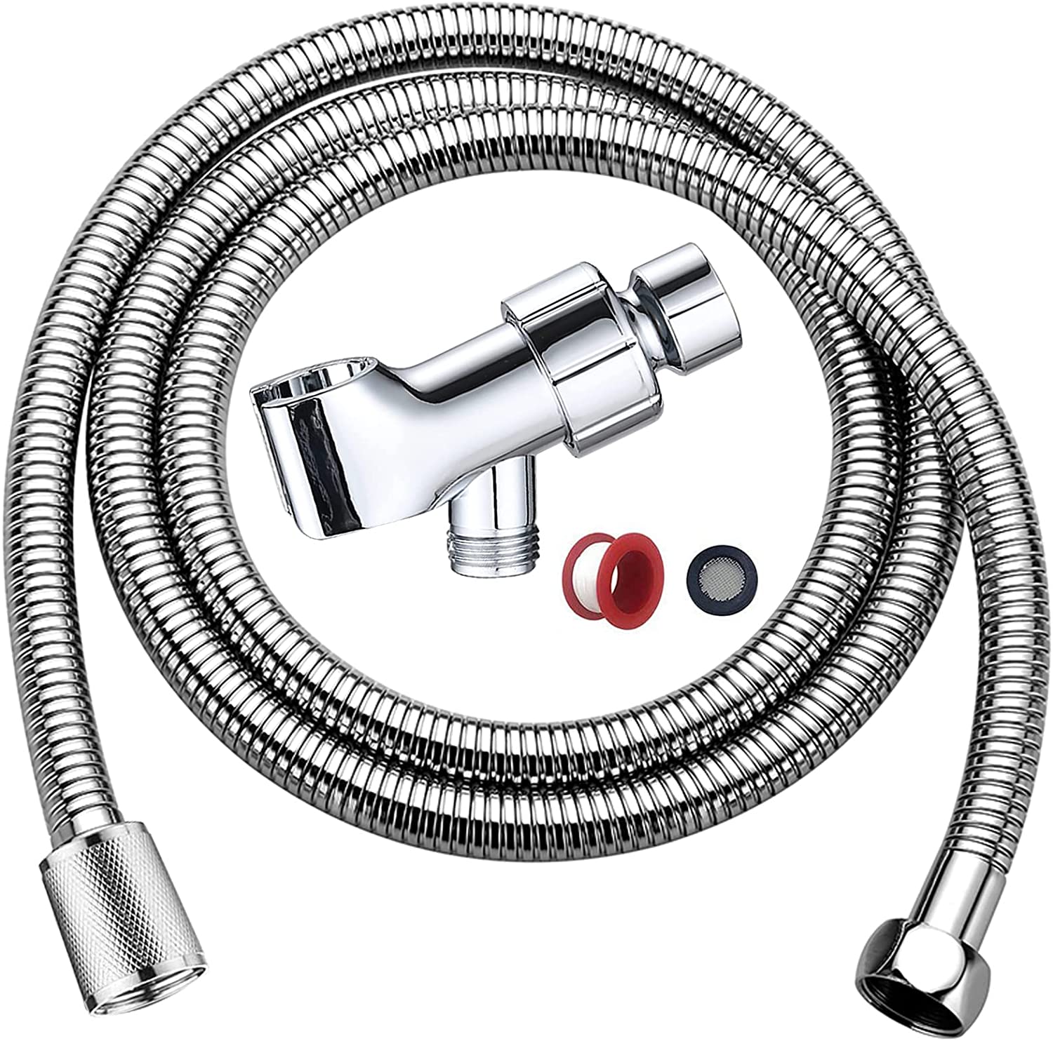 Shower Hose, 59" Shower Extra Long Hose and Adjustable Holder, Shower