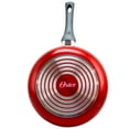 thumbnail image 4 of Oster Herscher 3.5 Qt Non-Stick Aluminum Saute Pan with Lid, Tanslucent Sauce, Translucent Red, 4 of 5