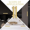 thumbnail image 5 of Set of 10 Cabinet Furniture Pulls Knob Gold Cabinet Pulls Modern Dresser Handles for Home 5.9x3.78In Stainless Steel Hardware for Indoor, 5 of 5