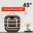 thumbnail image 7 of Bouanq Space Heater for Indoor Use, Fast Heating Ceramic Electric Heater , Overheating & Tip-Over Protection,Portable Heater Oscillating Ceramic Heater for Bedroom, Office, and Indoor Use, 7 of 7